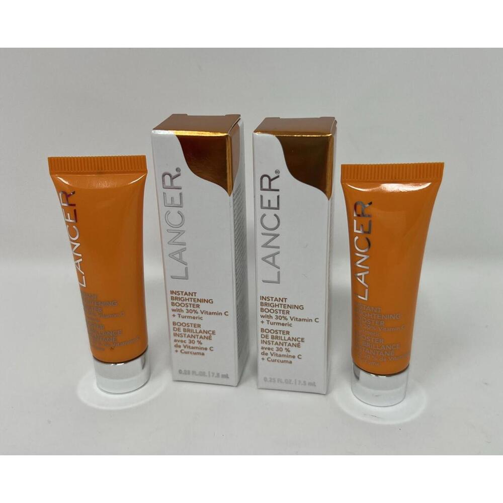 2X LANCER INSTANT BRIGHTENING BOOSTER   @ .25oz each NIB F127